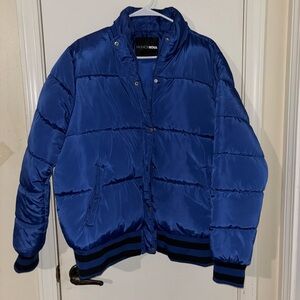 Fashion Nova Vibrant Blue Quilted Jacket